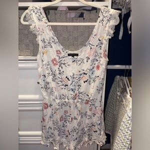 Floral Lace-Trimmed PacSun romper